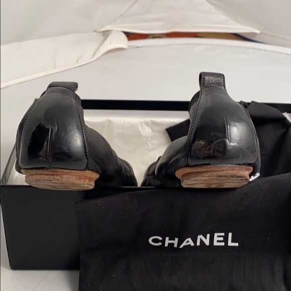 Chanel black classic elastic ballet flats 7 - Picture 14 of 15